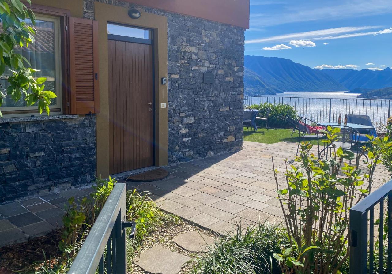 Vista Paradiso I - Garten Ferienwohnung Perledo Kültér fotó